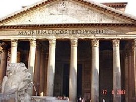 Das Pantheon, eines der am besten erhaltenen Bauwerke aus der Rmerzeit - eine Sonnenuhr?