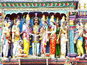 Indischer Sri Krishnan Tempel